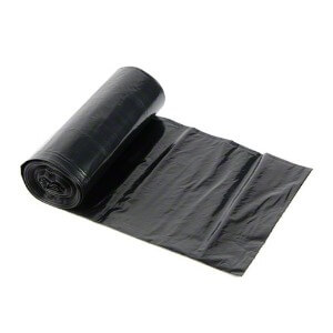 13 Gallon Garbage Bags, Drawstring :Clear, 1 mil, 24x31, 250 Bags.