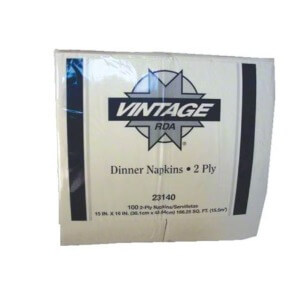 White 2-Ply Dinner Napkins (15 x 17) in Bulk - 3000/Case