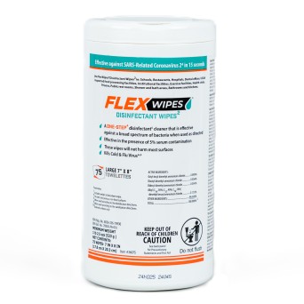 FLEXWIPE DISINFECTANT WIPES 6/75CT